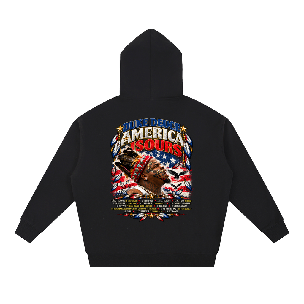 AMERICA IS OUR Graphic Heavyweight Hoodie