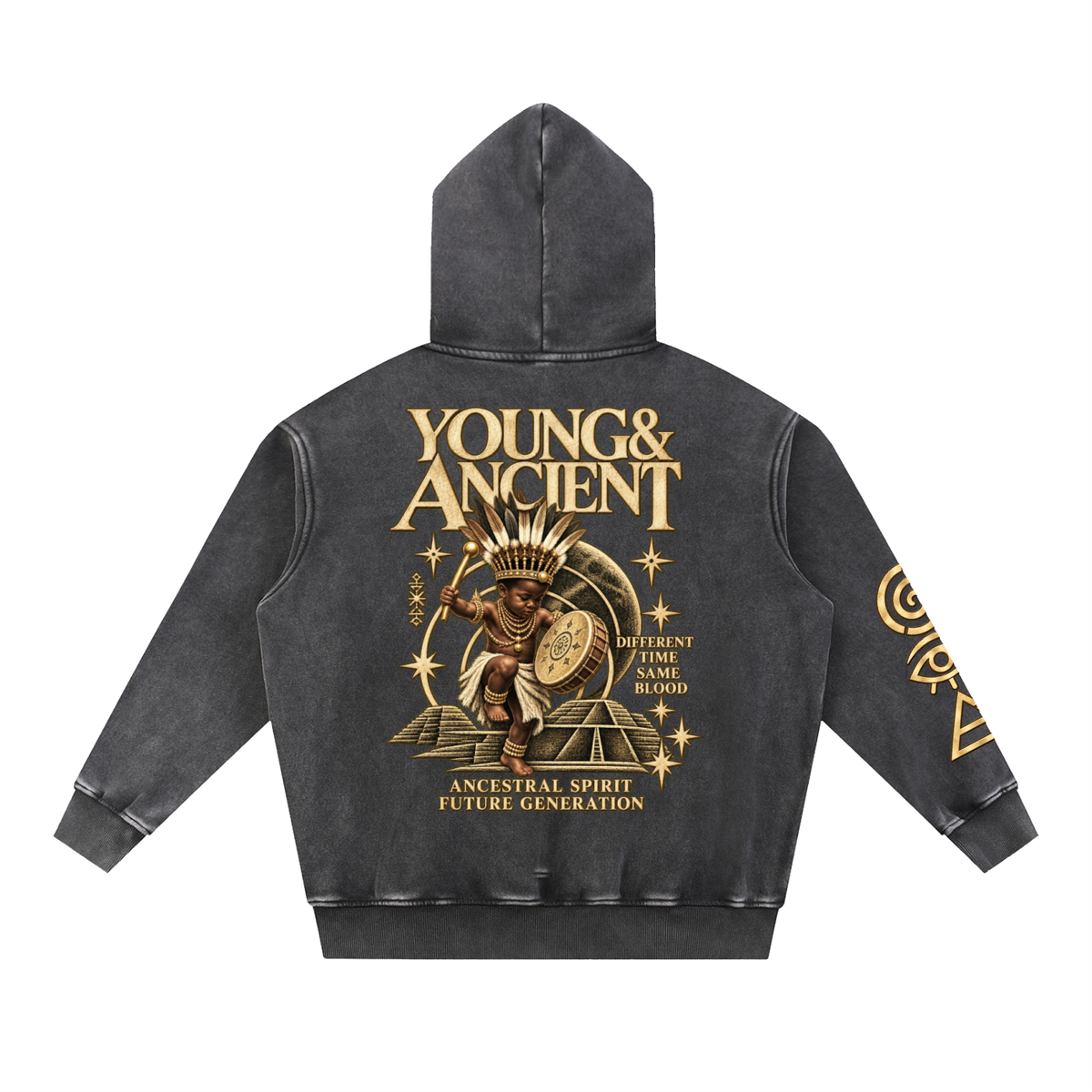 Young & Ancient Graphic Oversized Hoodie