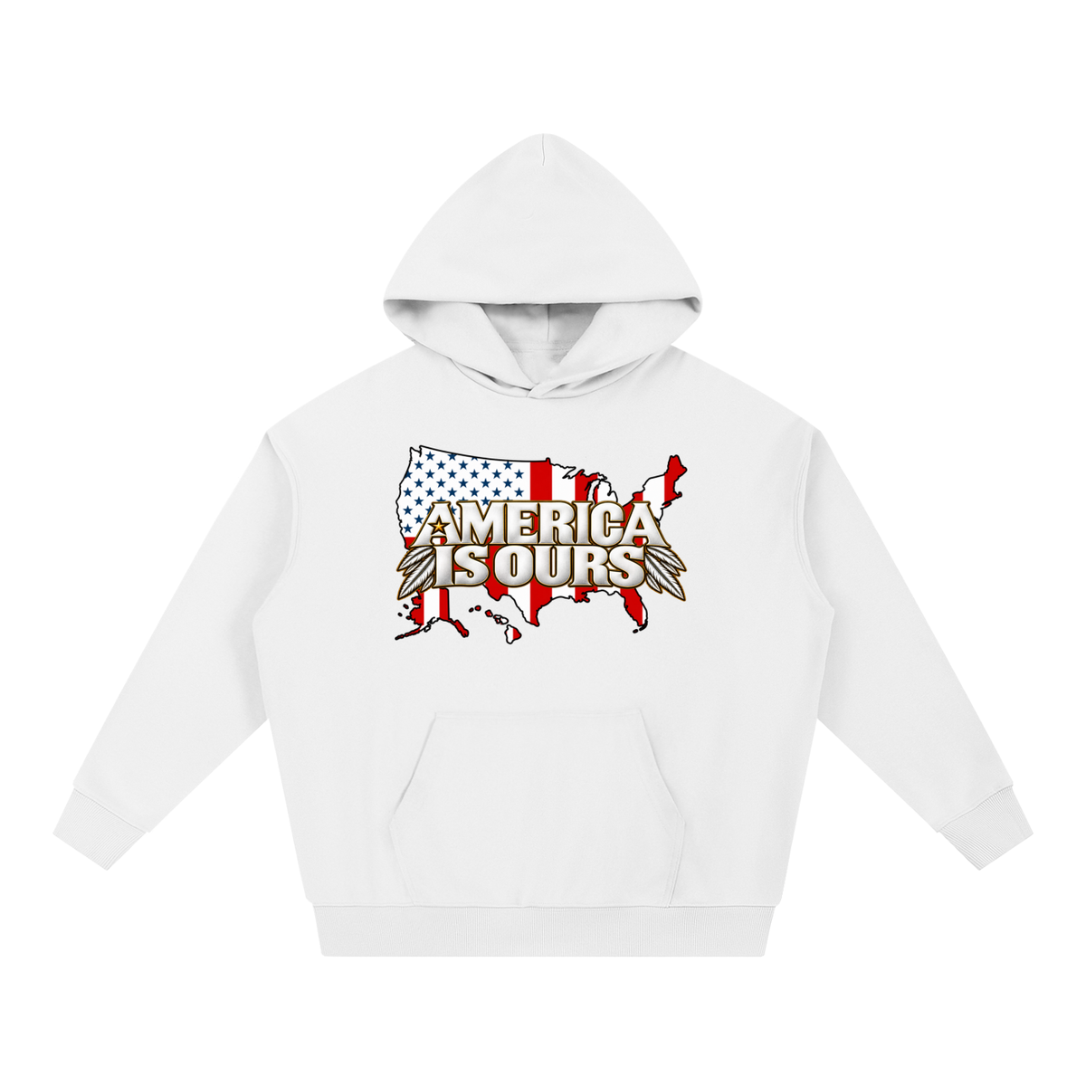 AMERICA IS OUR Graphic Heavyweight Hoodie