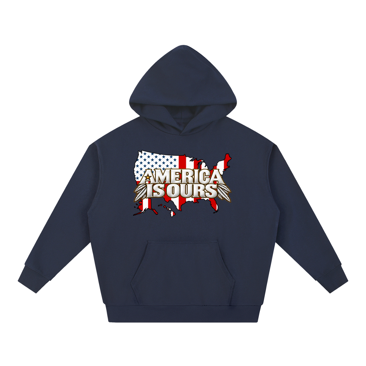 AMERICA IS OUR Graphic Heavyweight Hoodie