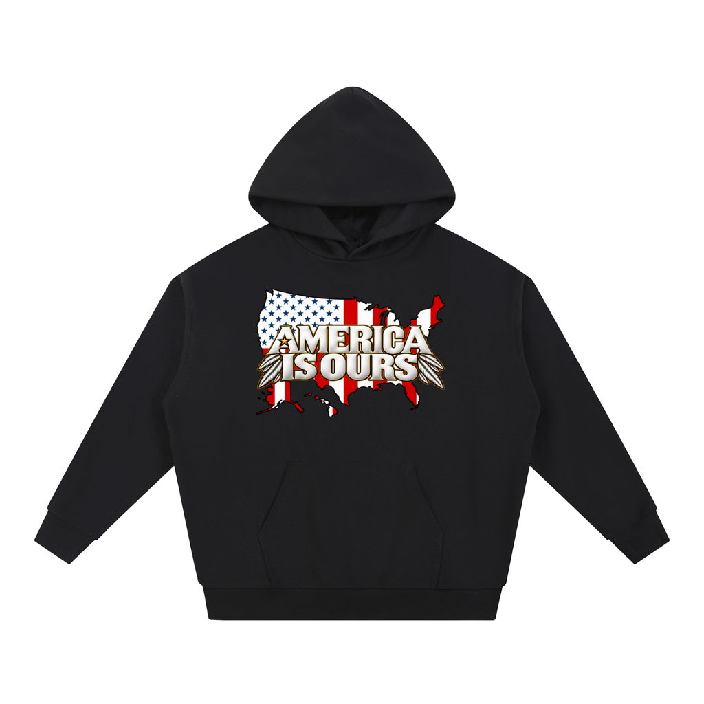 AMERICA IS OUR Graphic Heavyweight Hoodie