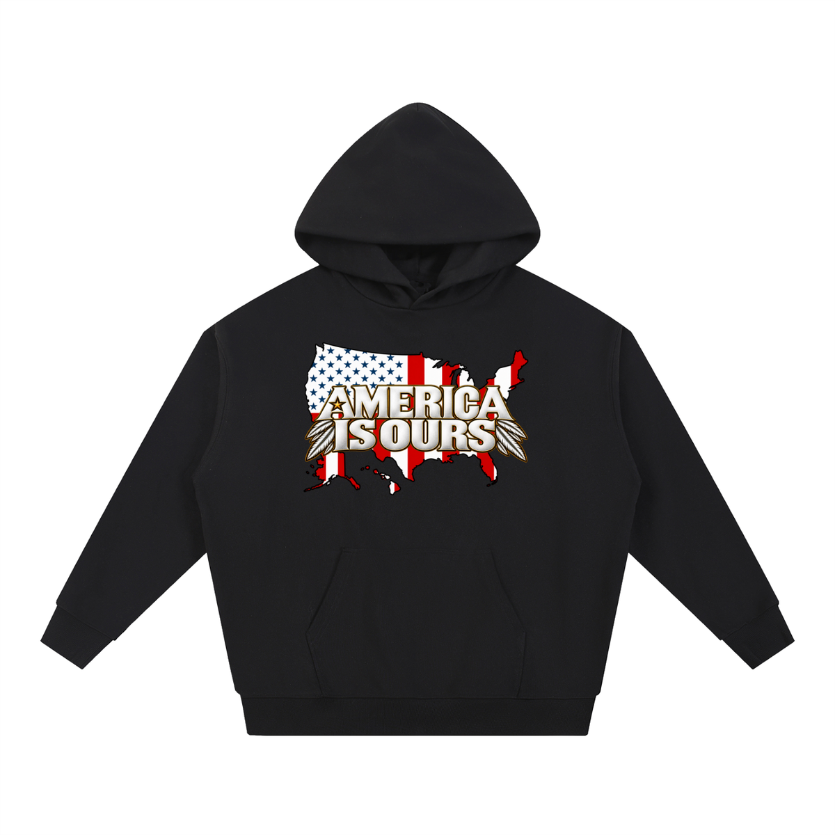 AMERICA IS OUR Graphic Heavyweight Hoodie