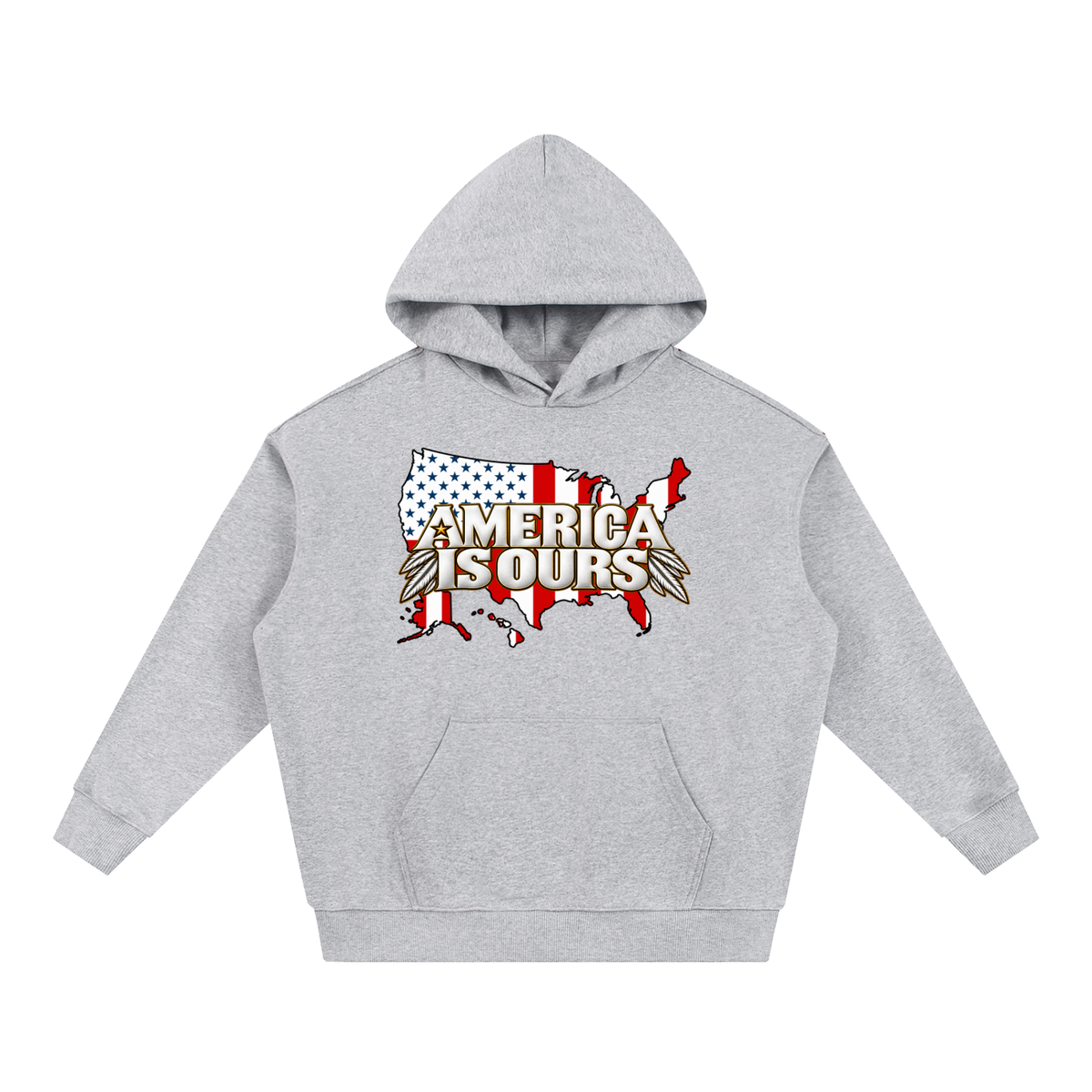 AMERICA IS OUR Graphic Heavyweight Hoodie